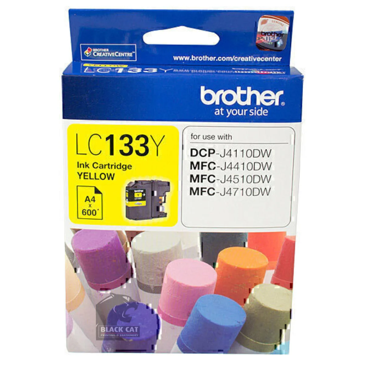 Brother LC133 Yellow Cartridge Blackwood
