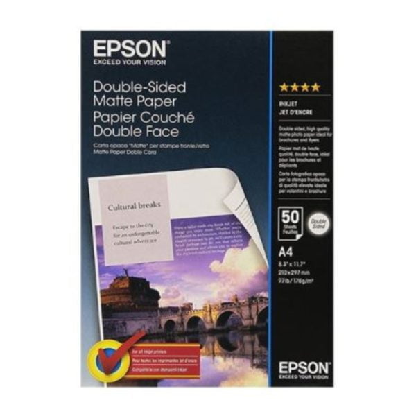 Epson S041569 Matte Double Sided Paper A4 178gsm | Black Cat Printing ...