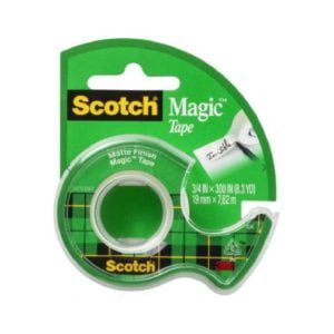 Scotch Matte Finish 19mm x 7.62m Magic Tape