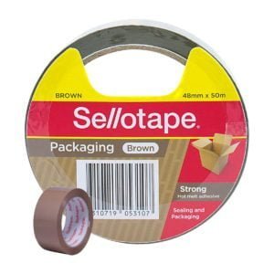 Sellotape Brown Packaging Tape 48mm x 50m 970049