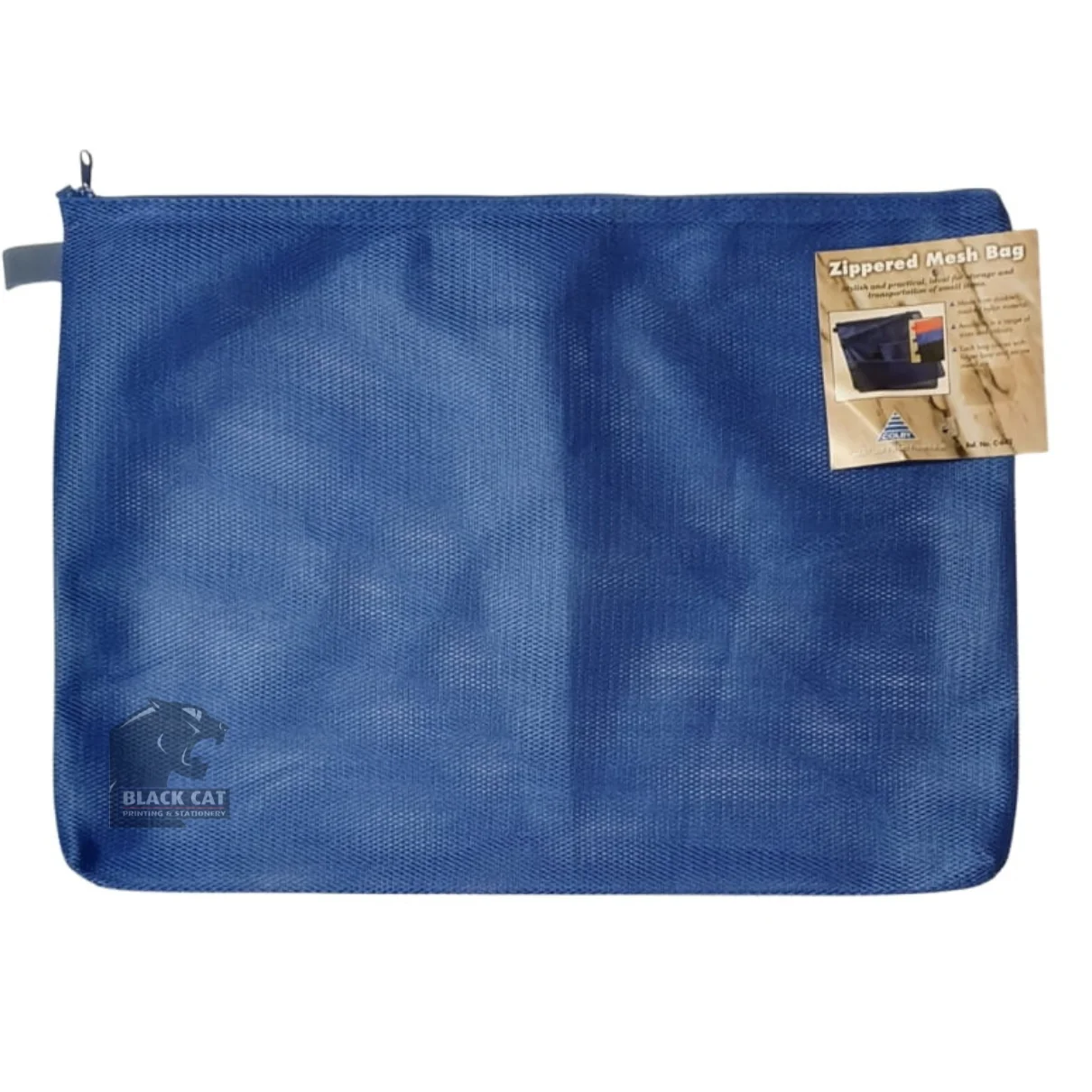 Colby Zippered Mesh Bag A3 Blue