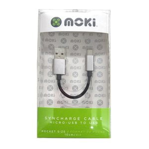 Moki Micro to USB Cable 10cm MMSTMCAPO