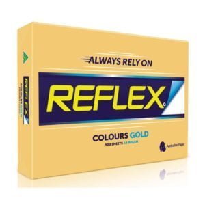 Reflex A4 Coloured Paper Gold 500 Sheets