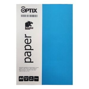 Coloured Paper A4 Pk50 80gsm Optix Zuli Blue