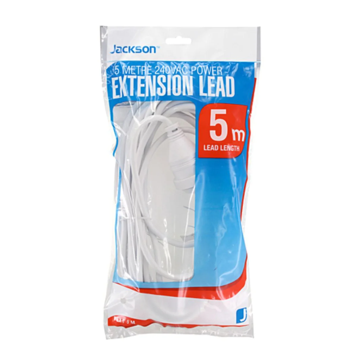 Jackson Extension Lead 5 metres White