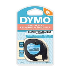 Dymo LetraTag Label Clear Transparent