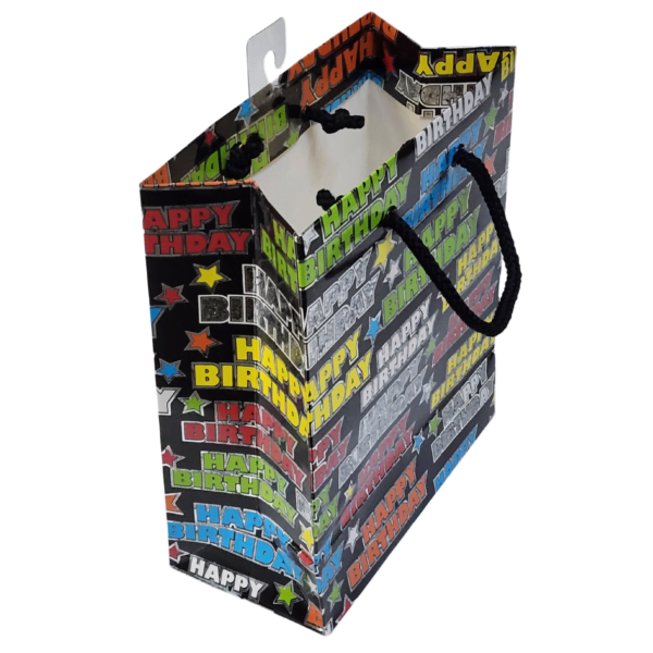 Large Happy Birthday Gift Bag | Happy Birthday Design | Rope Handle ...