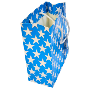 Gift Bag Medium Blue Stars