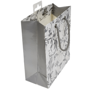Gift Bag Medium Silver Linework