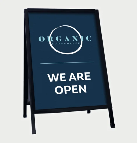 Metal A-frame sign printing