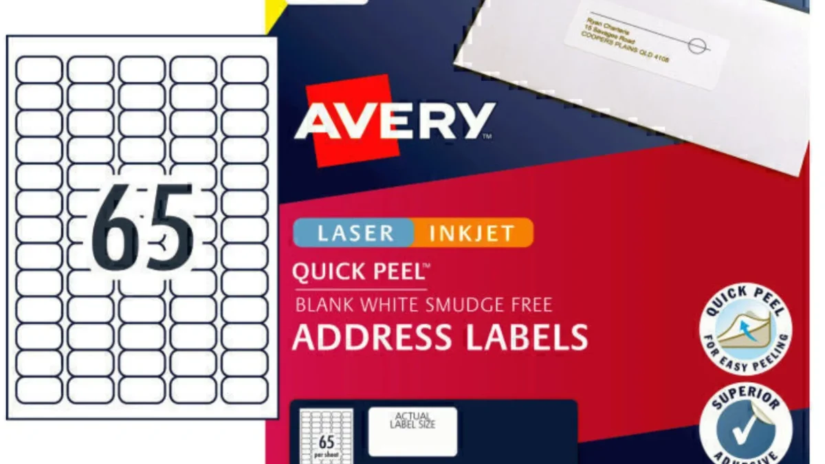 Avery Removable Multi-purpose Labels - 38.1 x 21.2mm - 1625 Labels (L7651REV