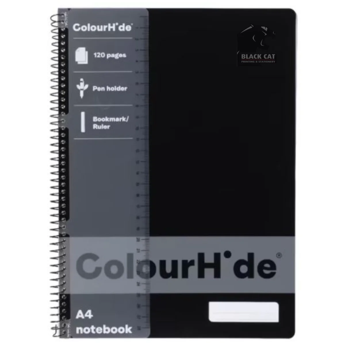 Colourhide A4 Notebook Black