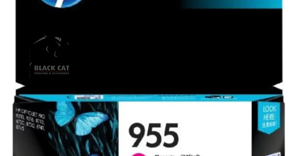 Genuine HP 955 Magenta Ink Cartridge | Blackwood | Black Cat Printing ...