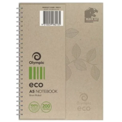 Olympic A5 Notebook Eco Blackwood