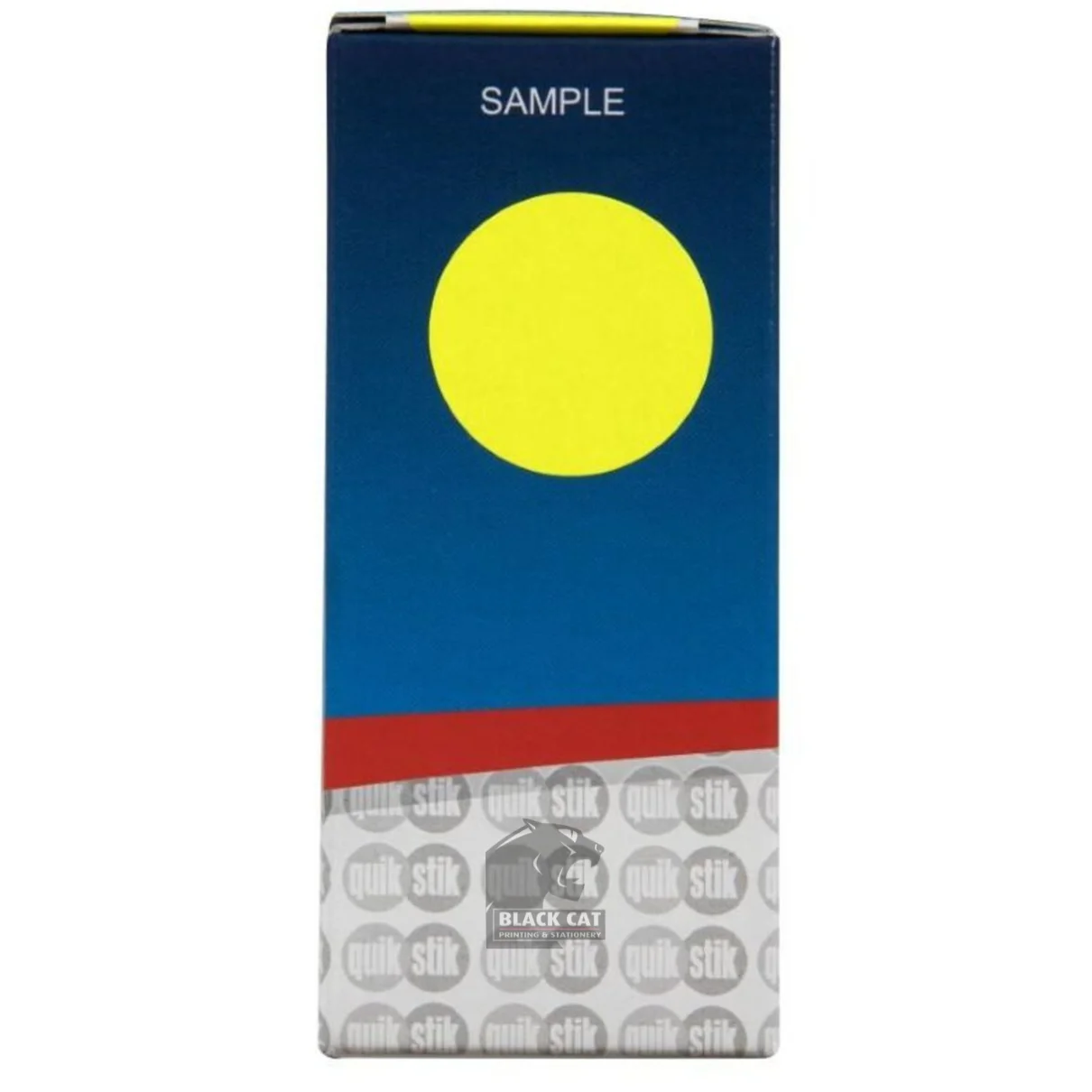 Quik Stik 24mm Fluro Yellow Labels Blackwood