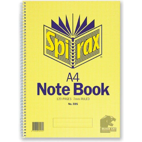 Spirax A4 Notebook No 595 Blackwood