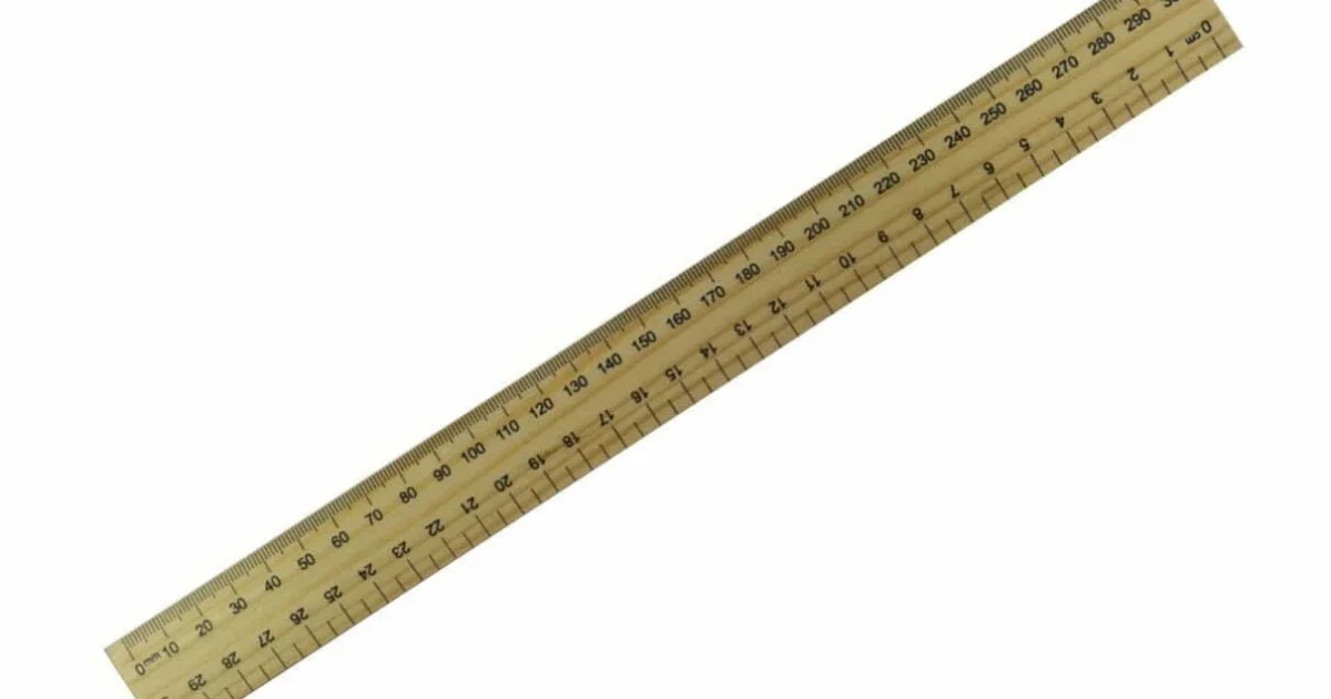 Computer Ruler 30cm Wooden 30 cm Metric Ruler | Black Cat Printing & Stationery