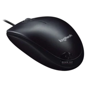 Logitech M90 Mouse corded, side view