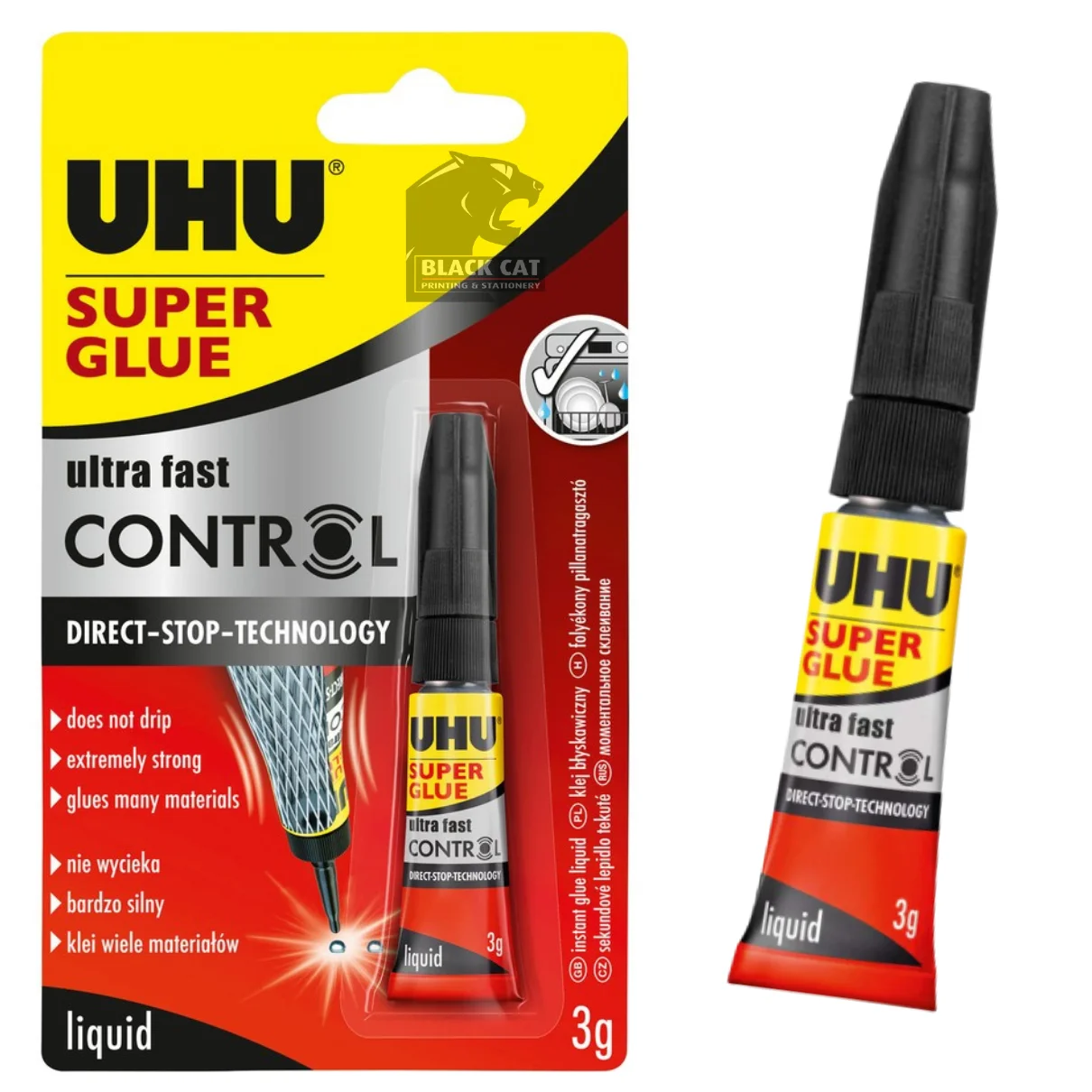 UHU Super Glue in Blackwood