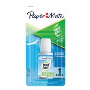 Liquid Paper Correction Fluid 20ml hang sell packaging Papermate white correction fluid bottle