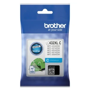 Brother LC432XL Cyan Ink Cartridge Genuine High Yield