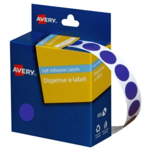 Avery 14mm Blue Dots Dispenser Labels