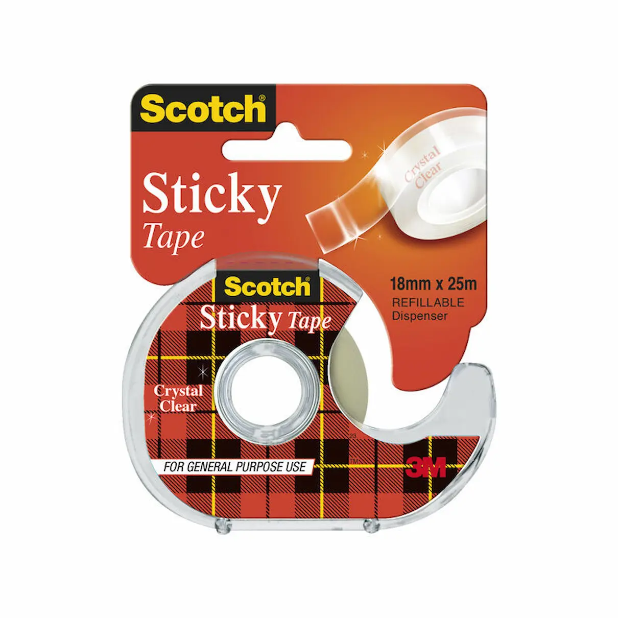 Scotch Sticky Tape 18mm x 25m Dispenser
