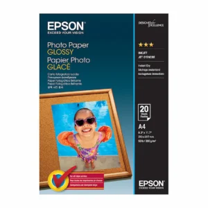 Epson A4 Glossy Photo Paper, 20 Sheets, S042538